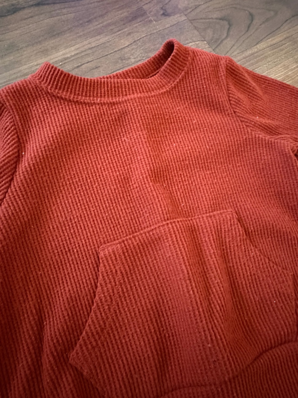 Cat & Jack Ribbed Jogger Set in Rust - Picture 3 of 3